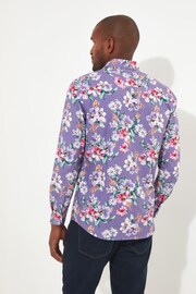 Joe Browns Purple Summer Floral Long Sleeve Shirt - Image 2 of 5