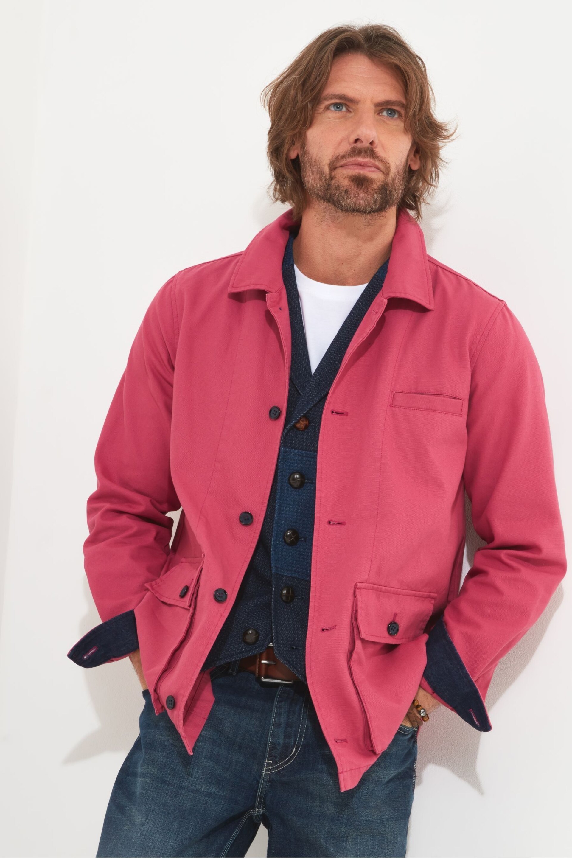 Joe Browns Pink Dusky Rose Utility Jacket - Image 3 of 7