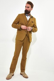 Joe Browns Brown Cinnamon Linen Blend Suit: Blazer - Image 3 of 6