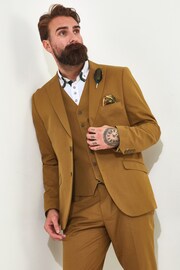 Joe Browns Brown Cinnamon Linen Blend Suit: Blazer - Image 4 of 6