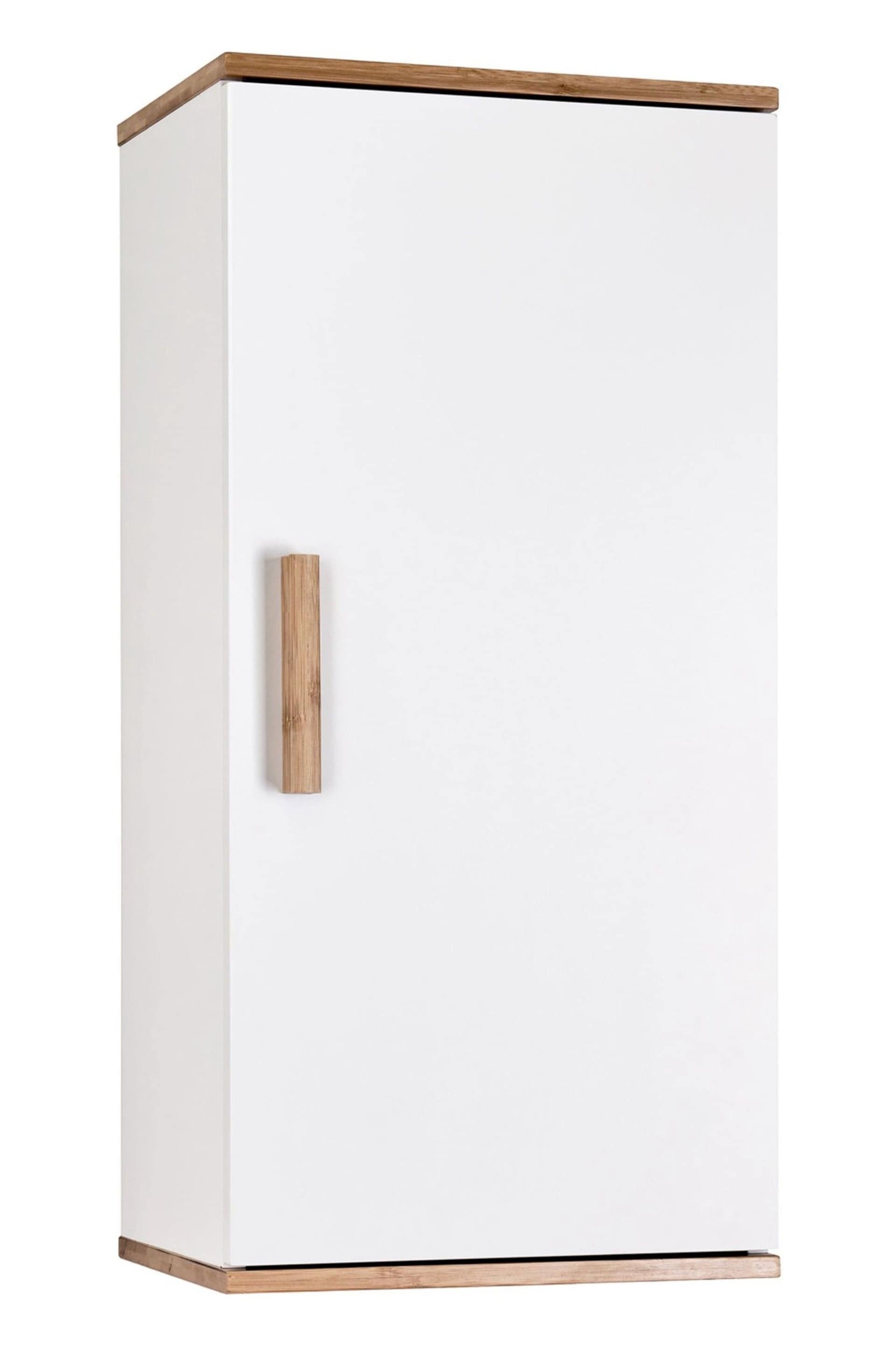 Showerdrape White Nola Bamboo Wall Cabinet - Image 4 of 4