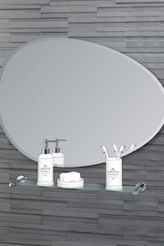 Showerdrape Angel Pebble Shaped Bathroom Wall Mirror Small - Image 1 of 2