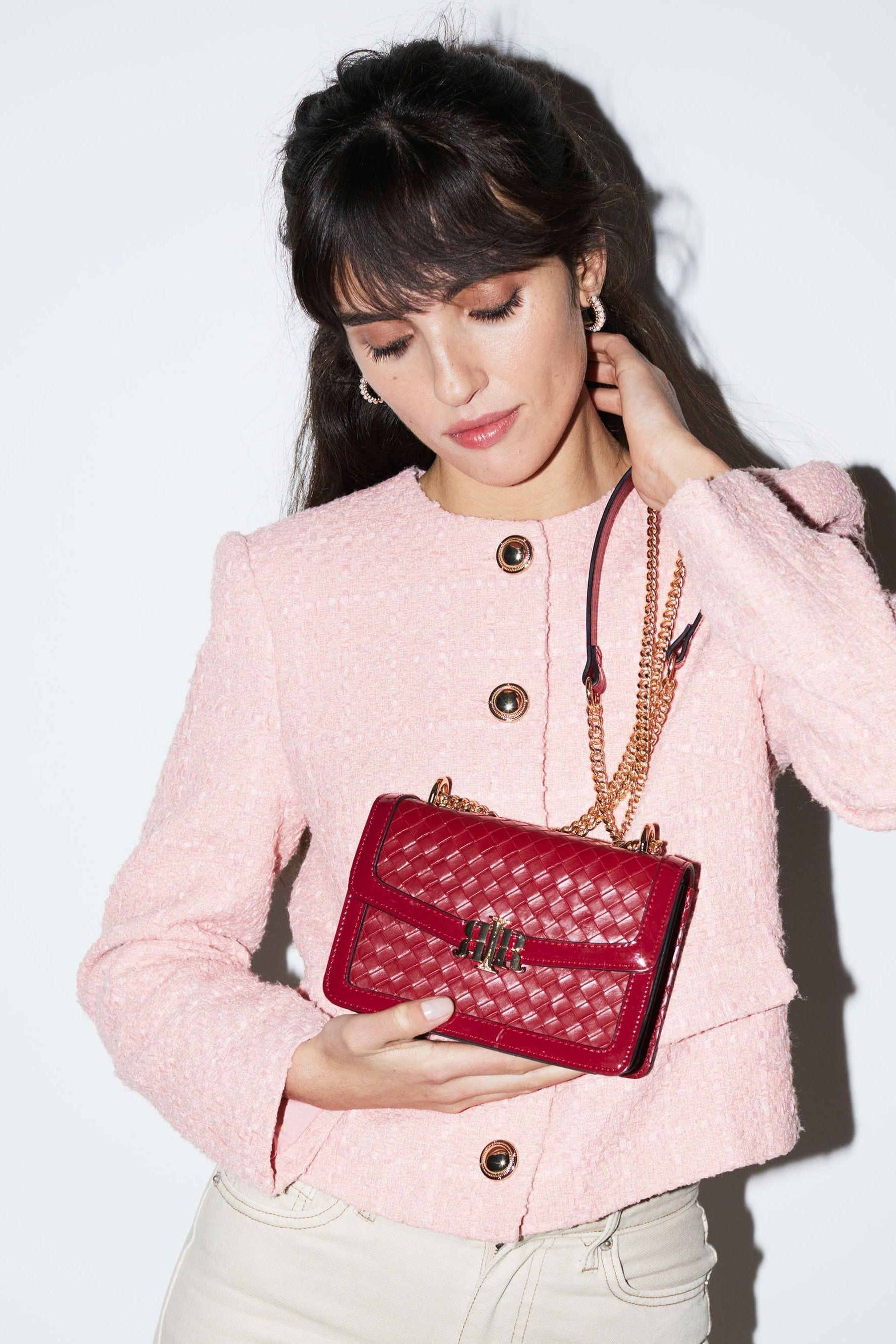 Kaufe Sie Rosa River Island Trophy Kurz geschnittene Boucle Jacke bei Next Deutschland