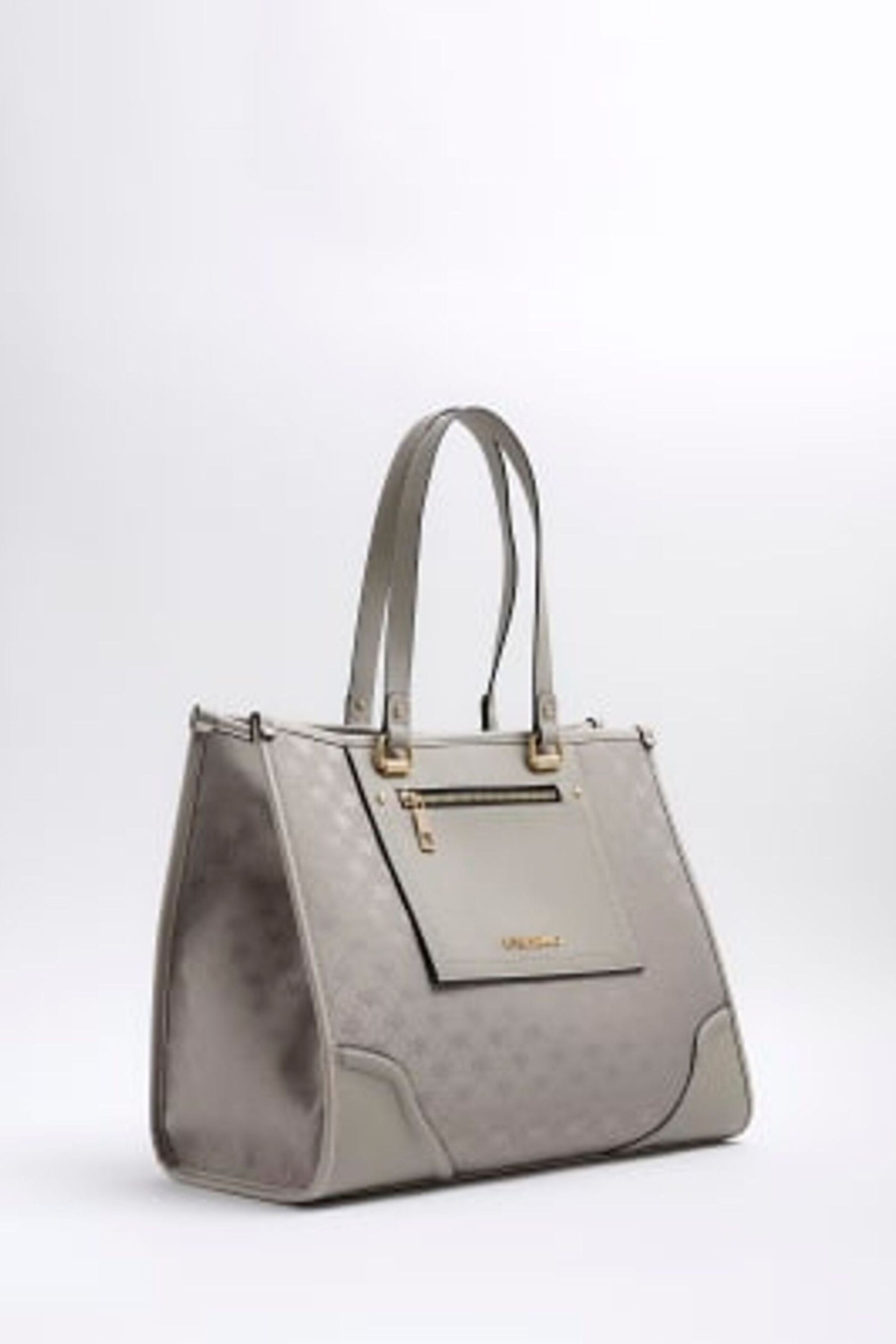 River Island Grey RIR Pocket Shopper Bag - Image 3 of 5