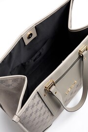 River Island Grey RIR Pocket Shopper Bag - Image 4 of 5