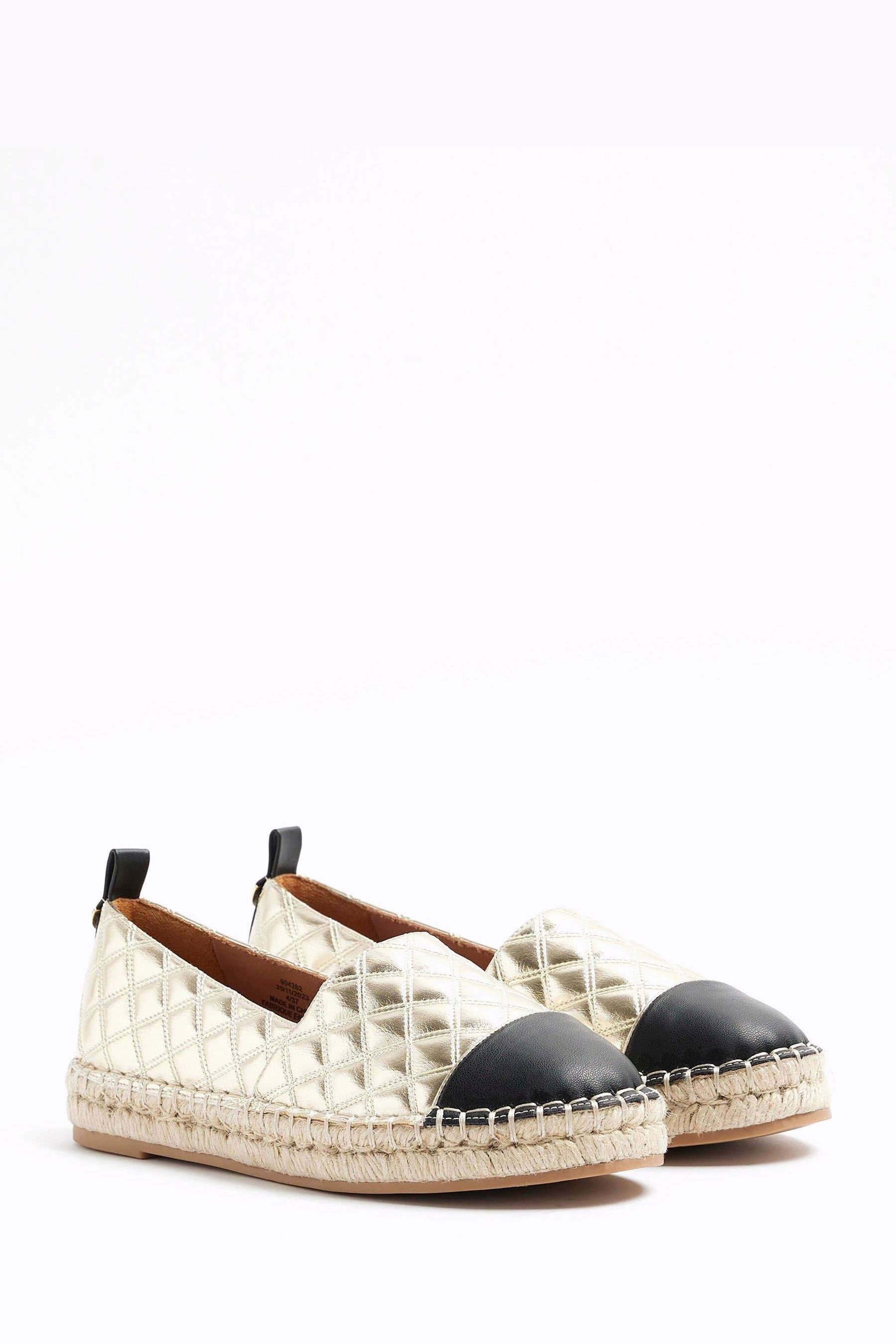 Buy River Island Quilted Espadrille Shoes from Next Luxembourg