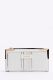 River Island White Embossed Weave Purse - Image 2 of 5