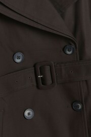 River Island Brown Double Collar Belted Trench Coat - Image 5 of 5