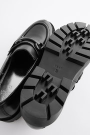 Black Forever Comfort® Leather Chunky Loafers - Image 8 of 10