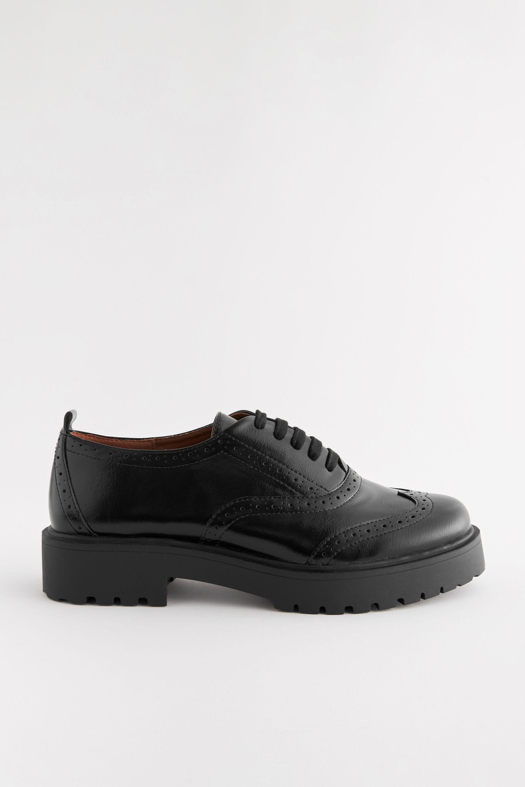 Womens black brogues size 5 discount
