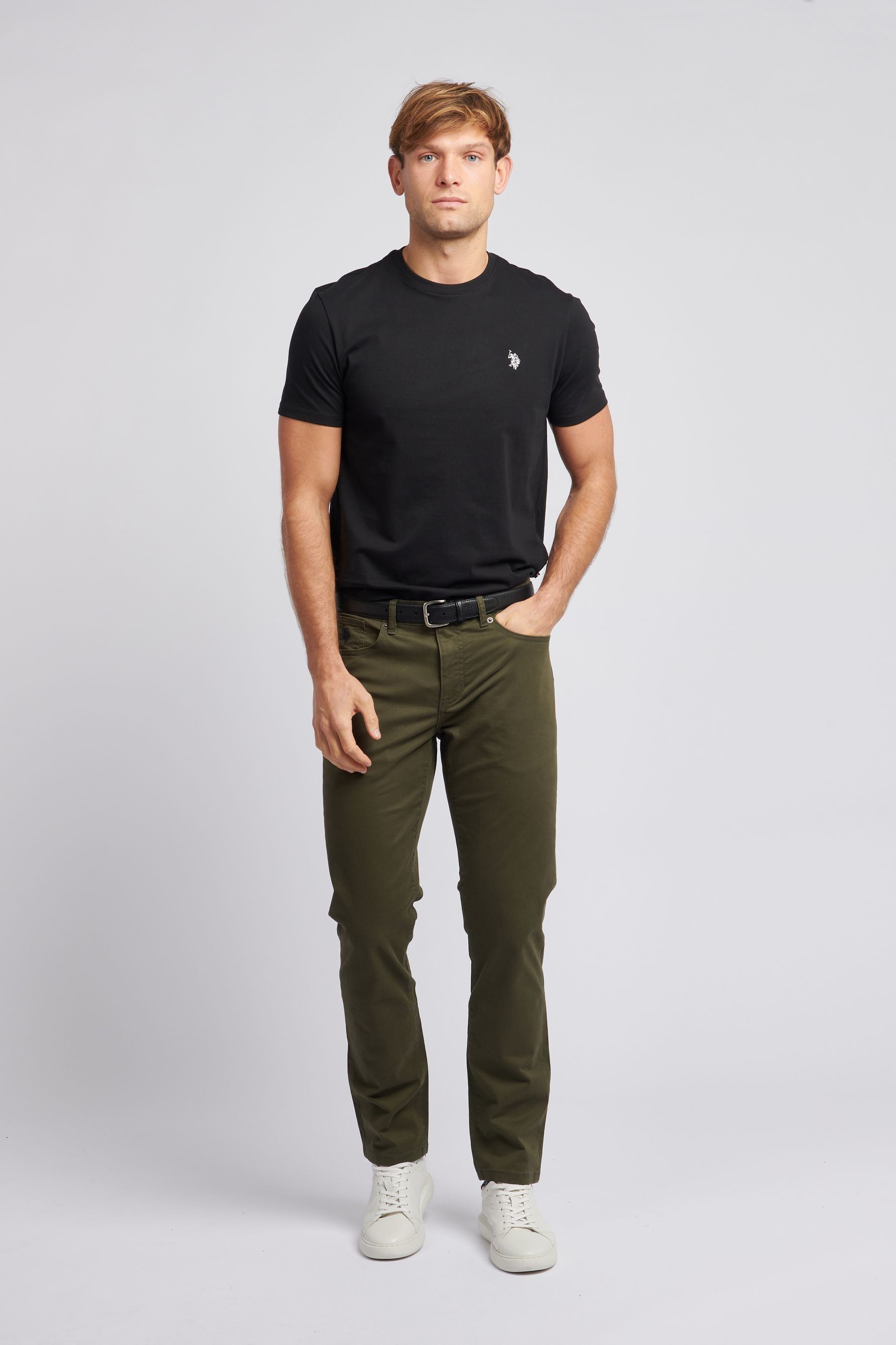 Buy U.S. Polo Assn. Green Core 5 Pocket Mens Trousers from the Next UK online shop