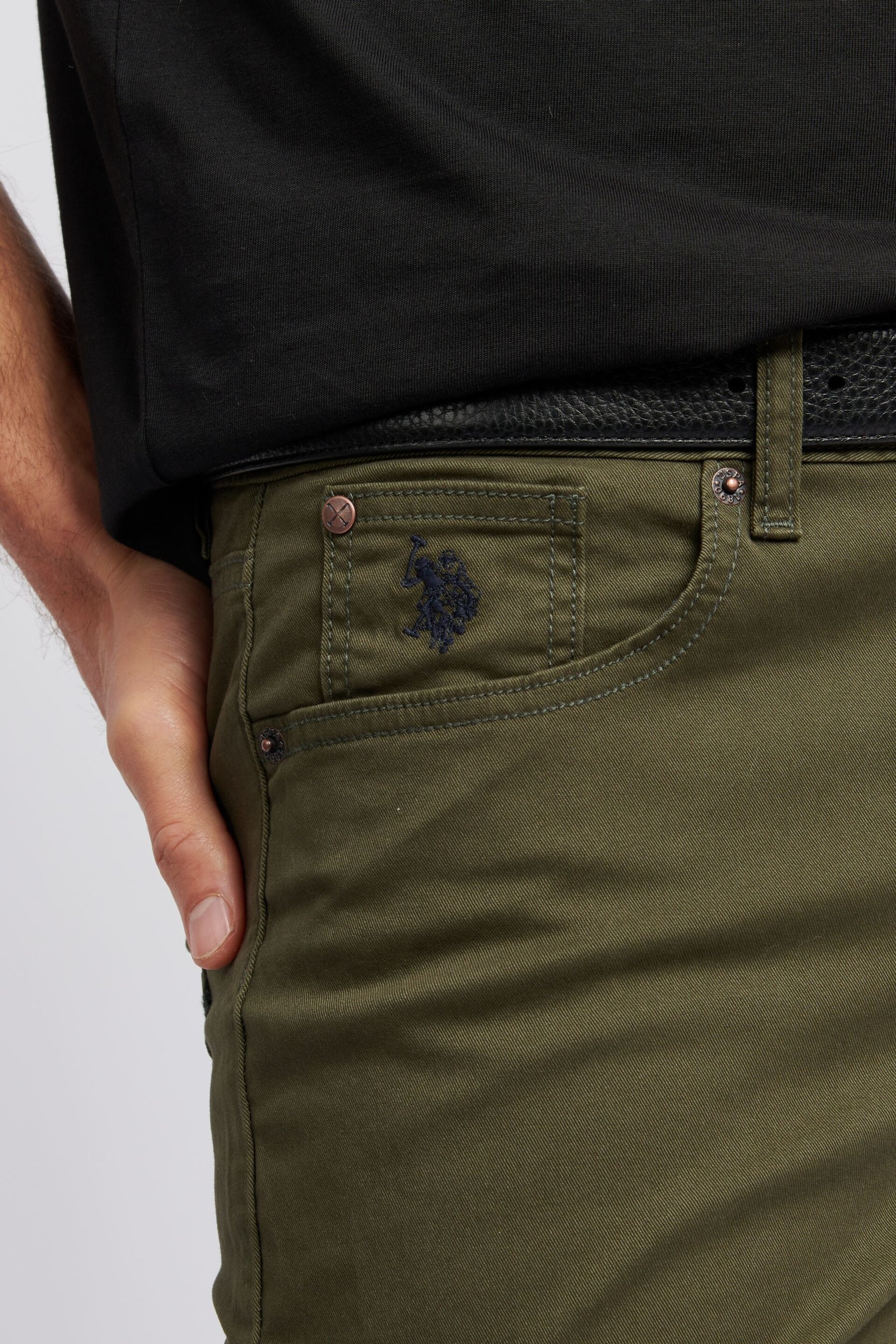 U.S. Polo Assn. Mens Core 5 Pocket Trousers - Image 5 of 9