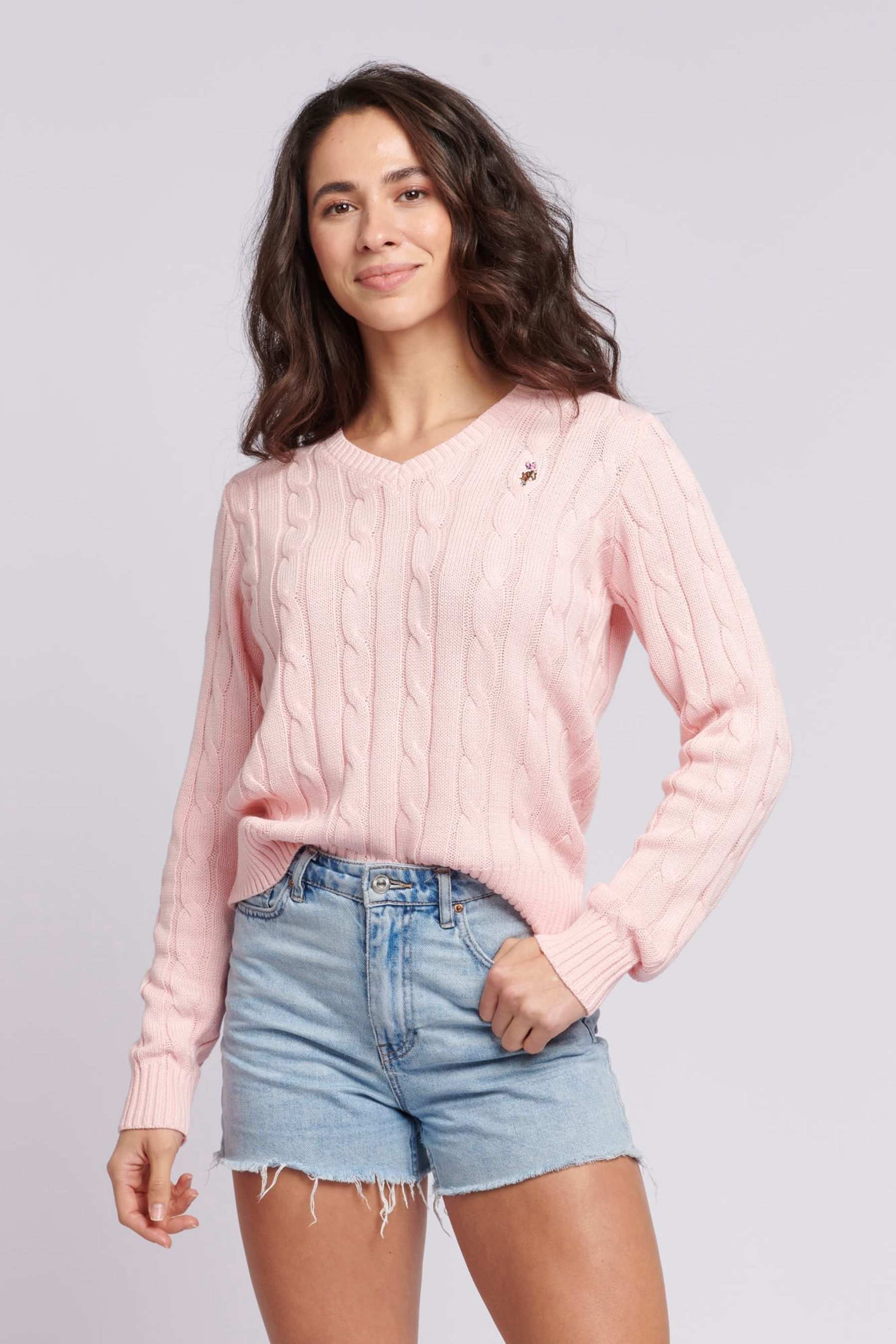 Womens cable knit jumper uk on sale