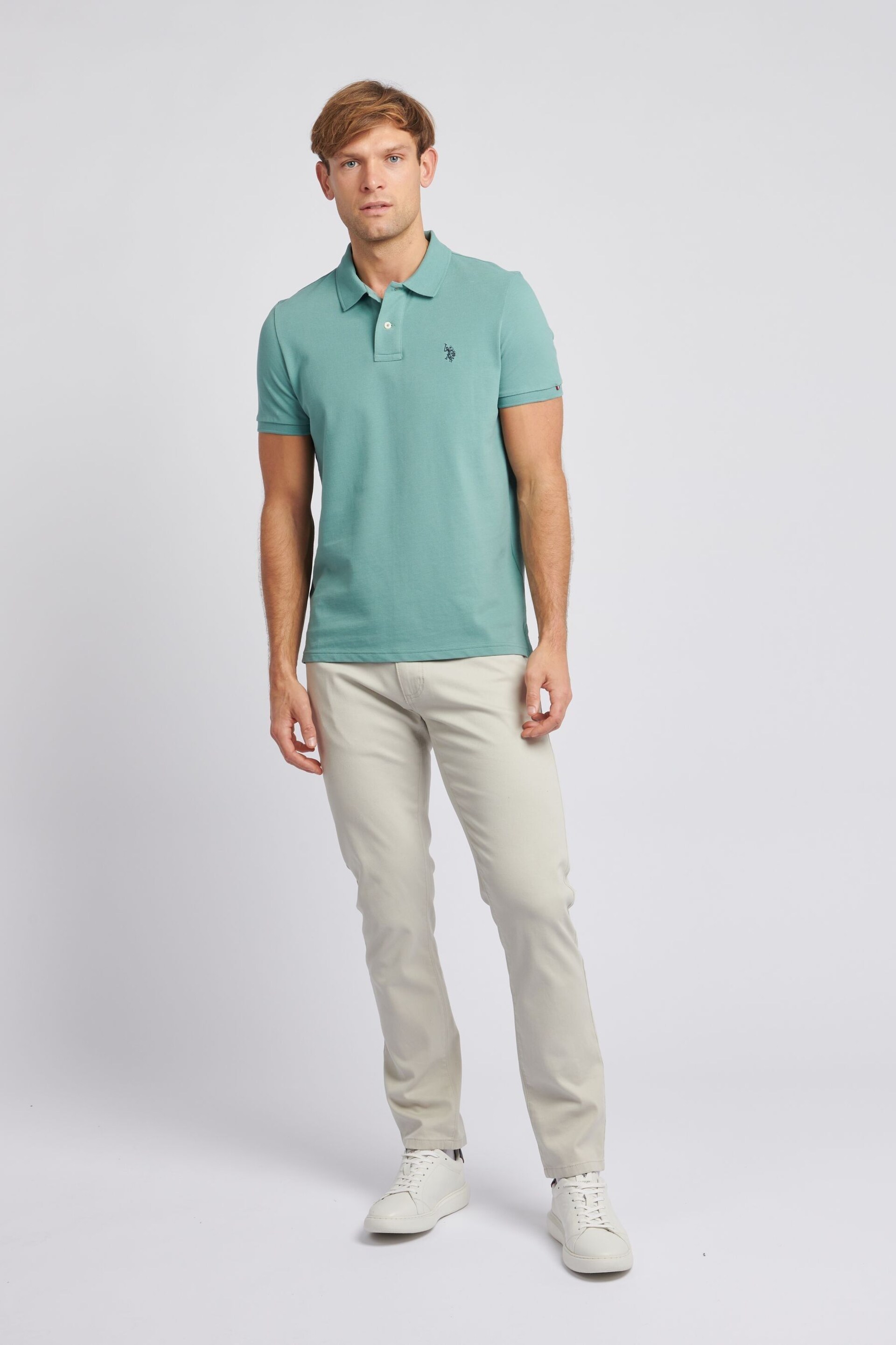 U.S. Polo Assn. Regular Fit Pique Polo Shirt - Image 3 of 8