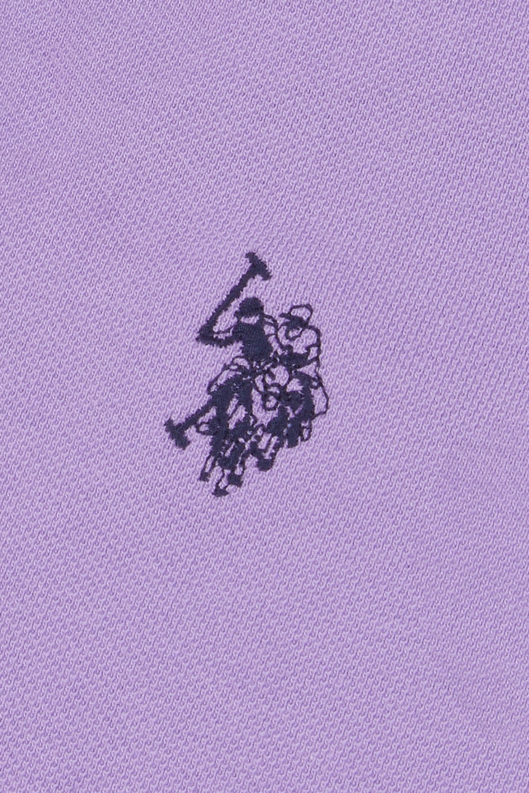 Kaufe Sie Lila U.S. Polo Assn. Poloshirt aus Pique 100 Baumwolle mit normaler Passform bei Next Deutschland
