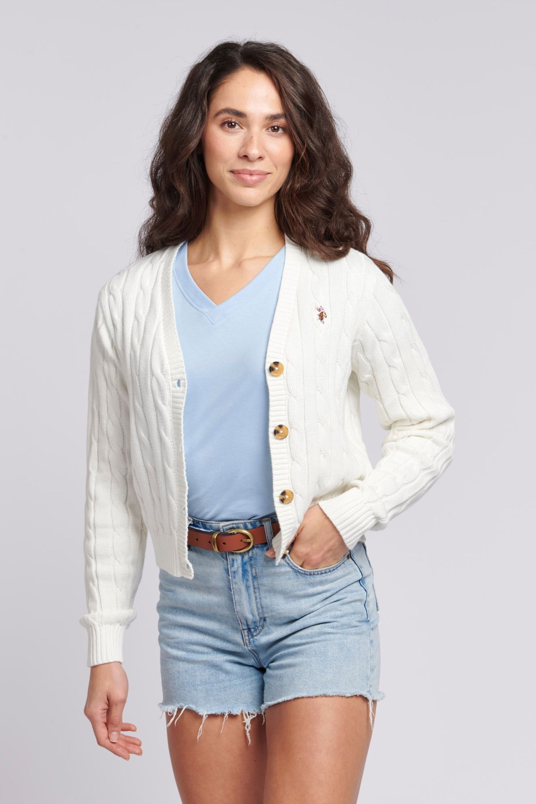 Womens cropped cardigan online