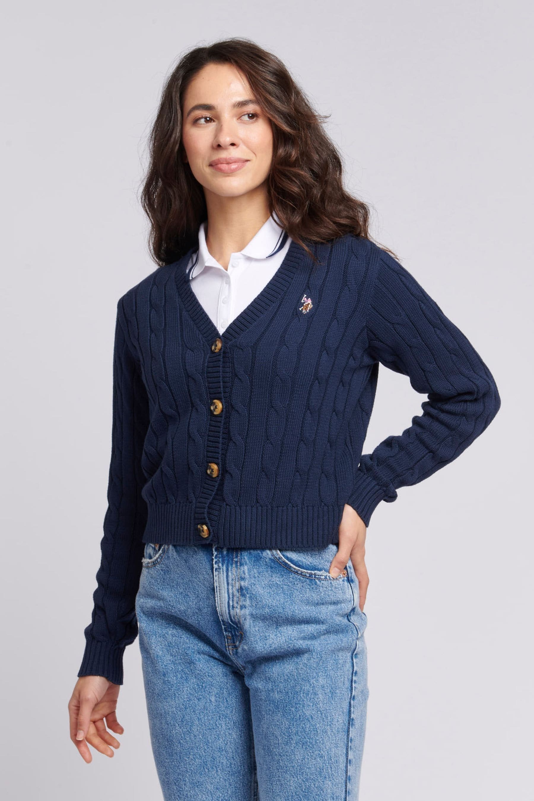 Us polo assn cardigan discount
