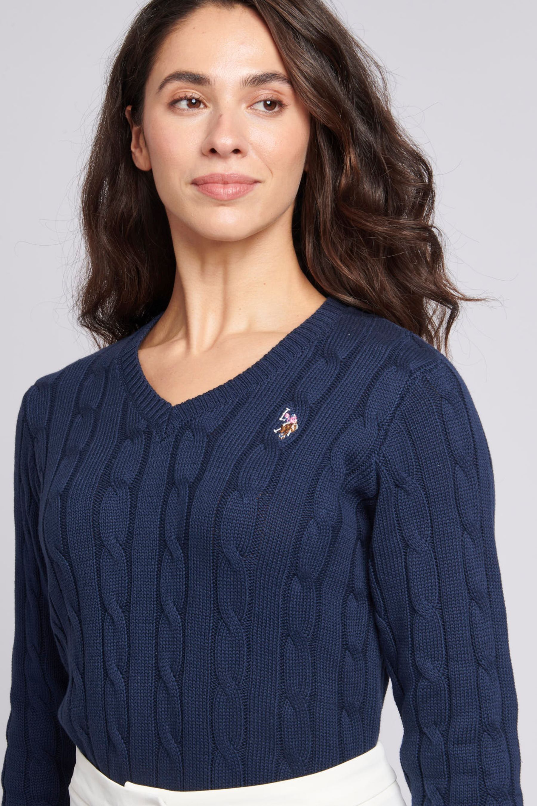 Us polo assn v neck sweater hot sale