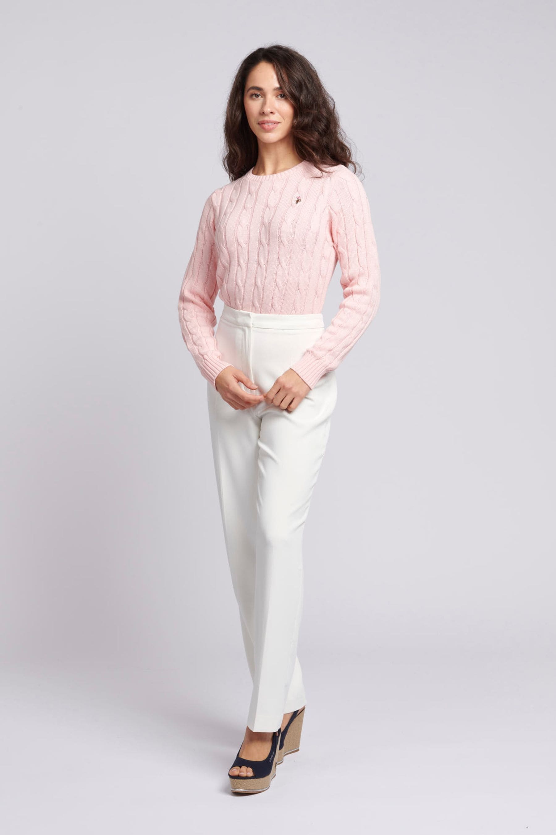 White and pink jumper outlet