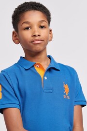 U.S. Polo Assn. Boys Player 3 Pique Polo Shirt - Image 4 of 7