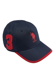 U.S. Polo Assn. Boys Red Player 3 Baseball Cap - Image 1 of 2