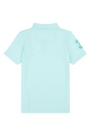 U.S. Polo Assn. Boys Blue Player 3 Pique Polo Shirt - Image 6 of 7