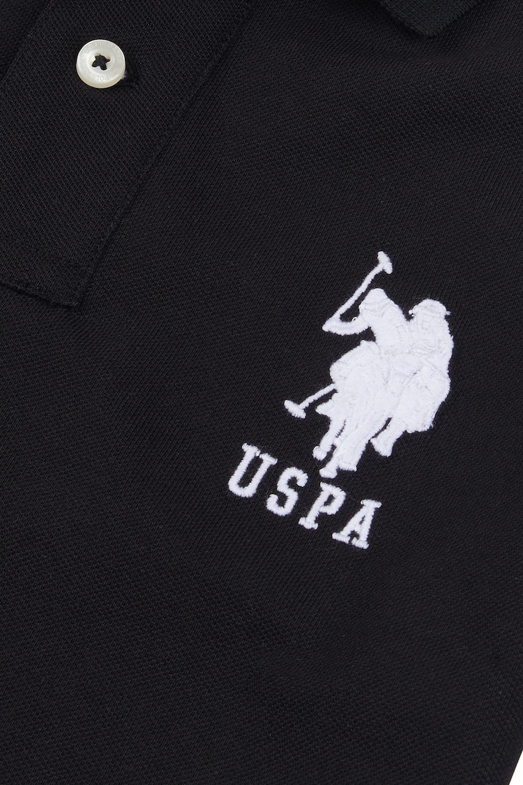 U.S. Polo Assn. Black Boys Player 3 Pique Polo Shirt - Image 7 of 7