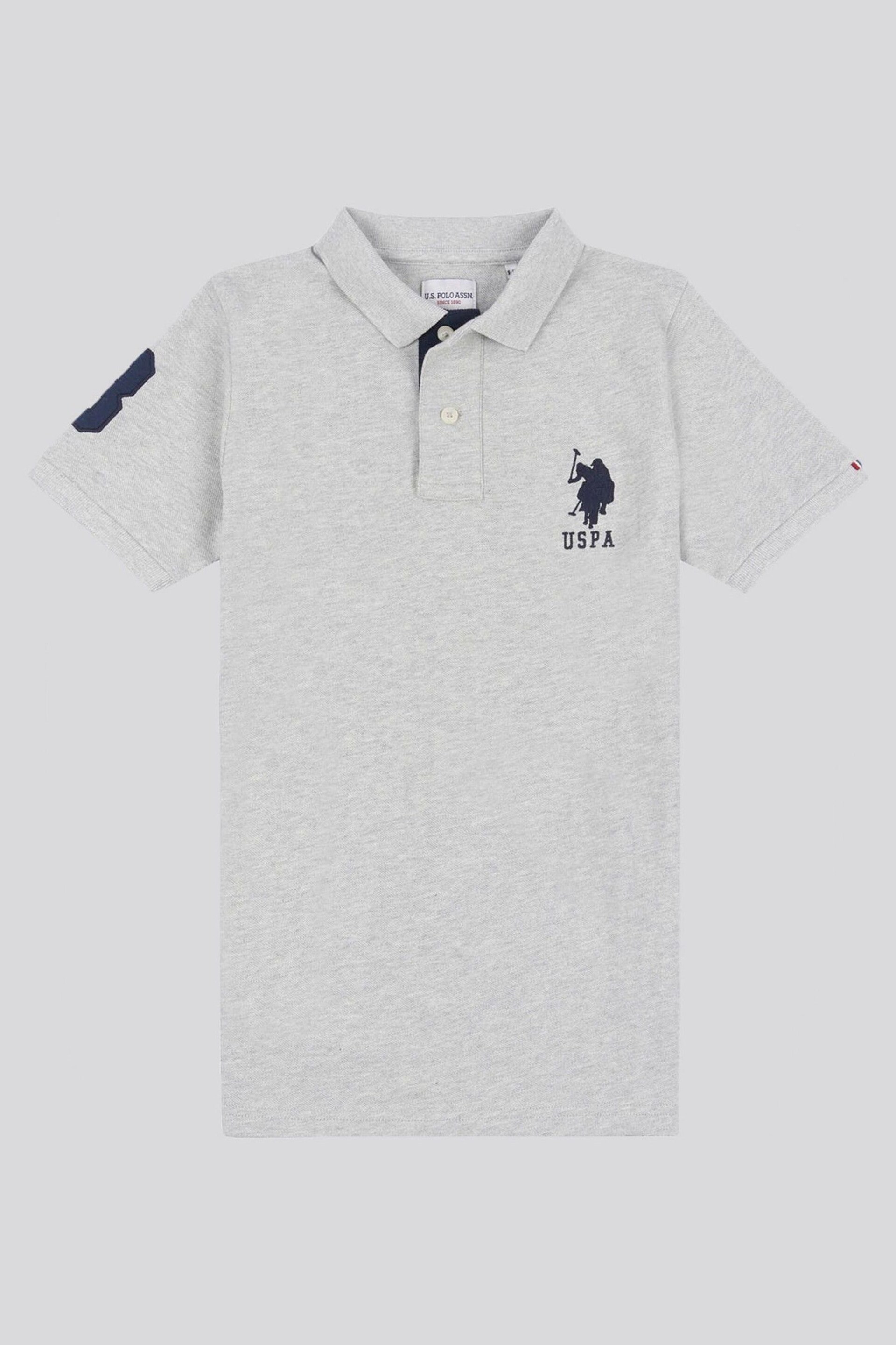 U.S. Polo Assn. Boys Player 3 Pique Polo Shirt - Image 5 of 7