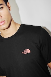 The North Face Black Mens Simple Dome Short Sleeve T-Shirt - Image 4 of 6