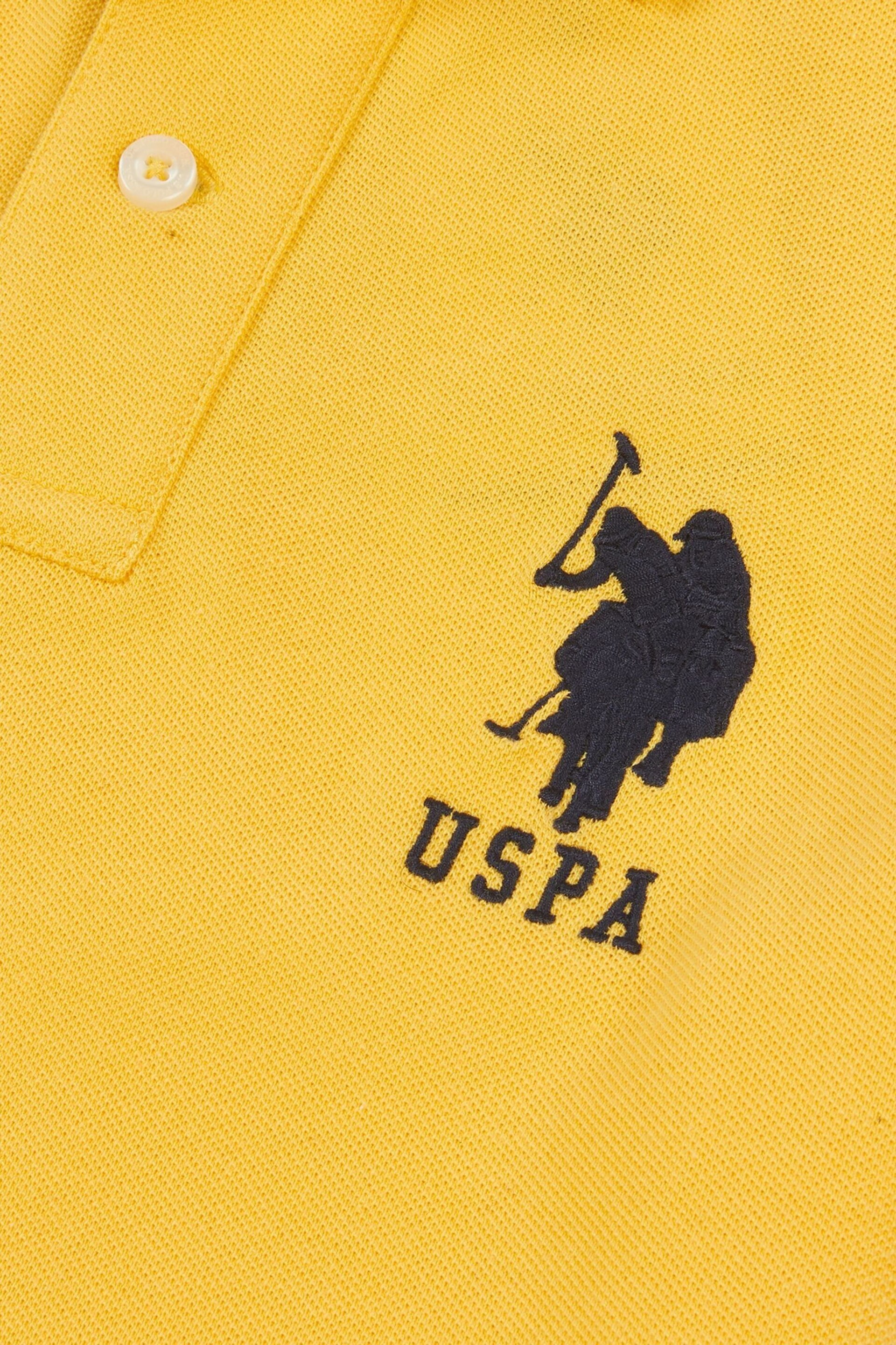 U.S. Polo Assn. Boys Blue Player 3 Pique Polo Shirt - Image 8 of 8