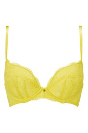 Ann Summers Yellow Sexy Lace Planet Padded Plunge Bra - Image 4 of 5