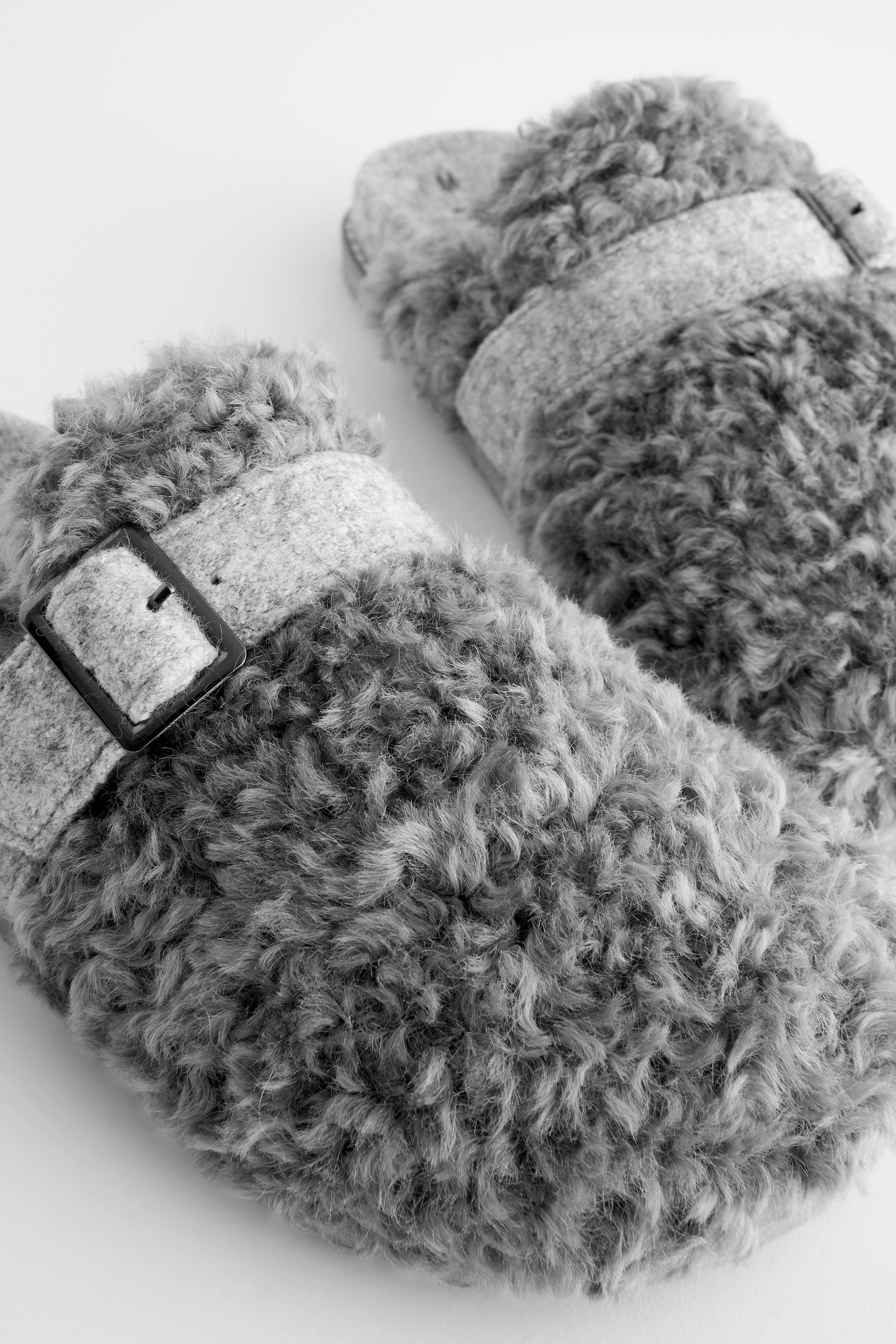 Next grey mule slippers top