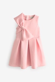 Baker by Ted Baker Bow Embossed Scuba Pink Dress - Image 7 of 11