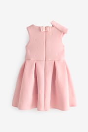 Baker by Ted Baker Bow Embossed Scuba Pink Dress - Image 8 of 11