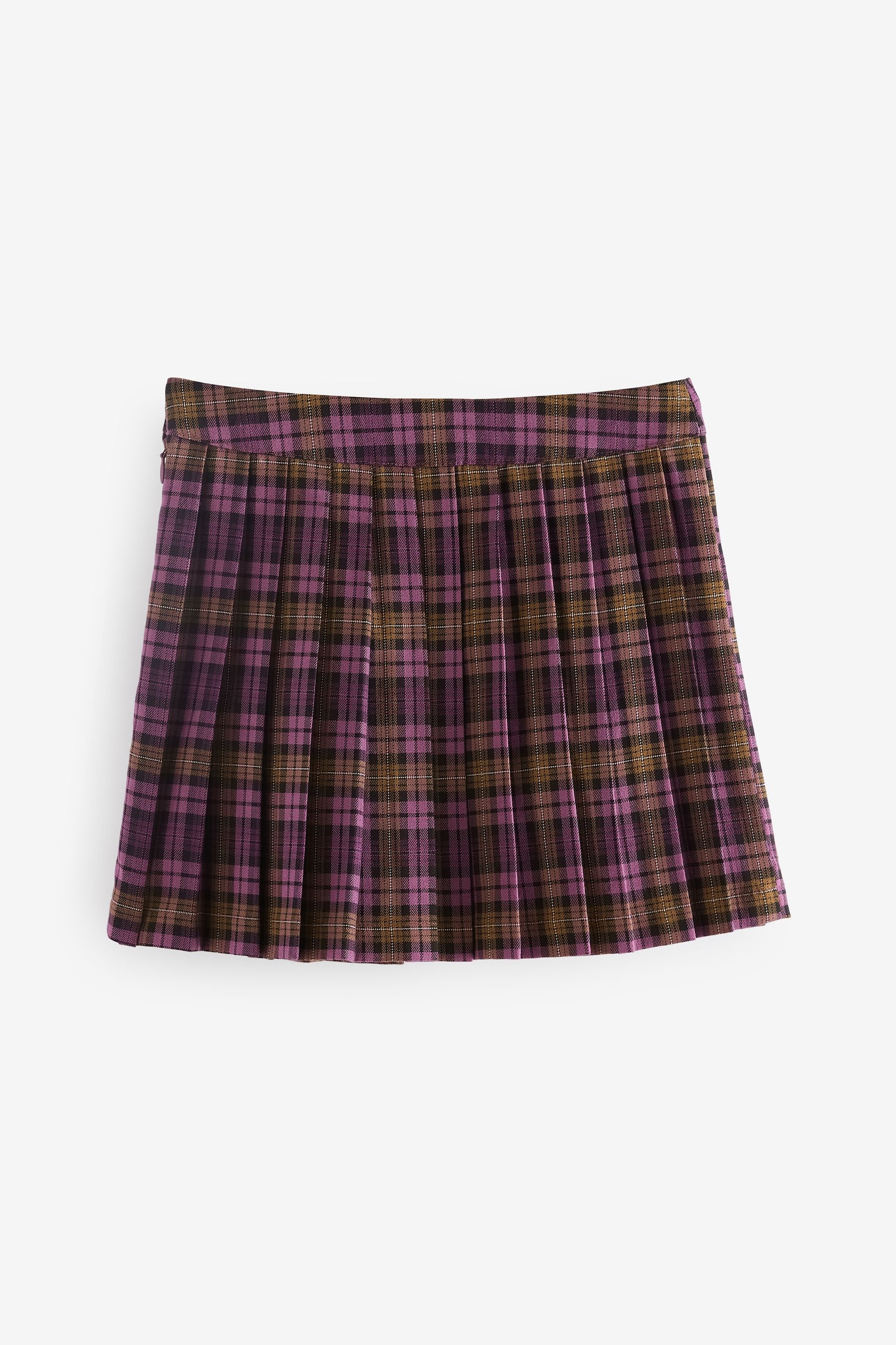 Purple plaid skirt nike online