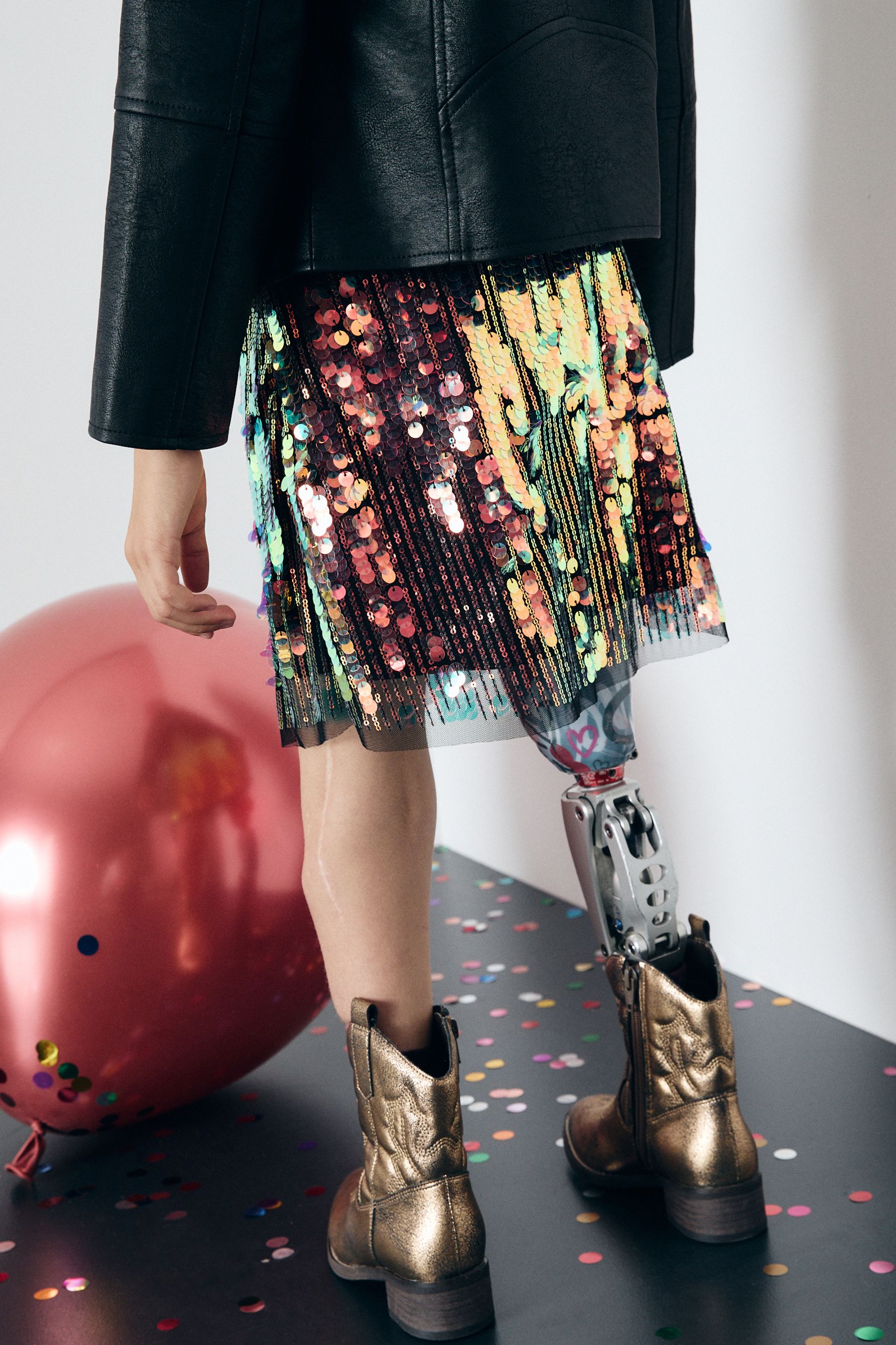 Buy Rainbow Sequin Skirt 3 16yrs from the Next UK online shop