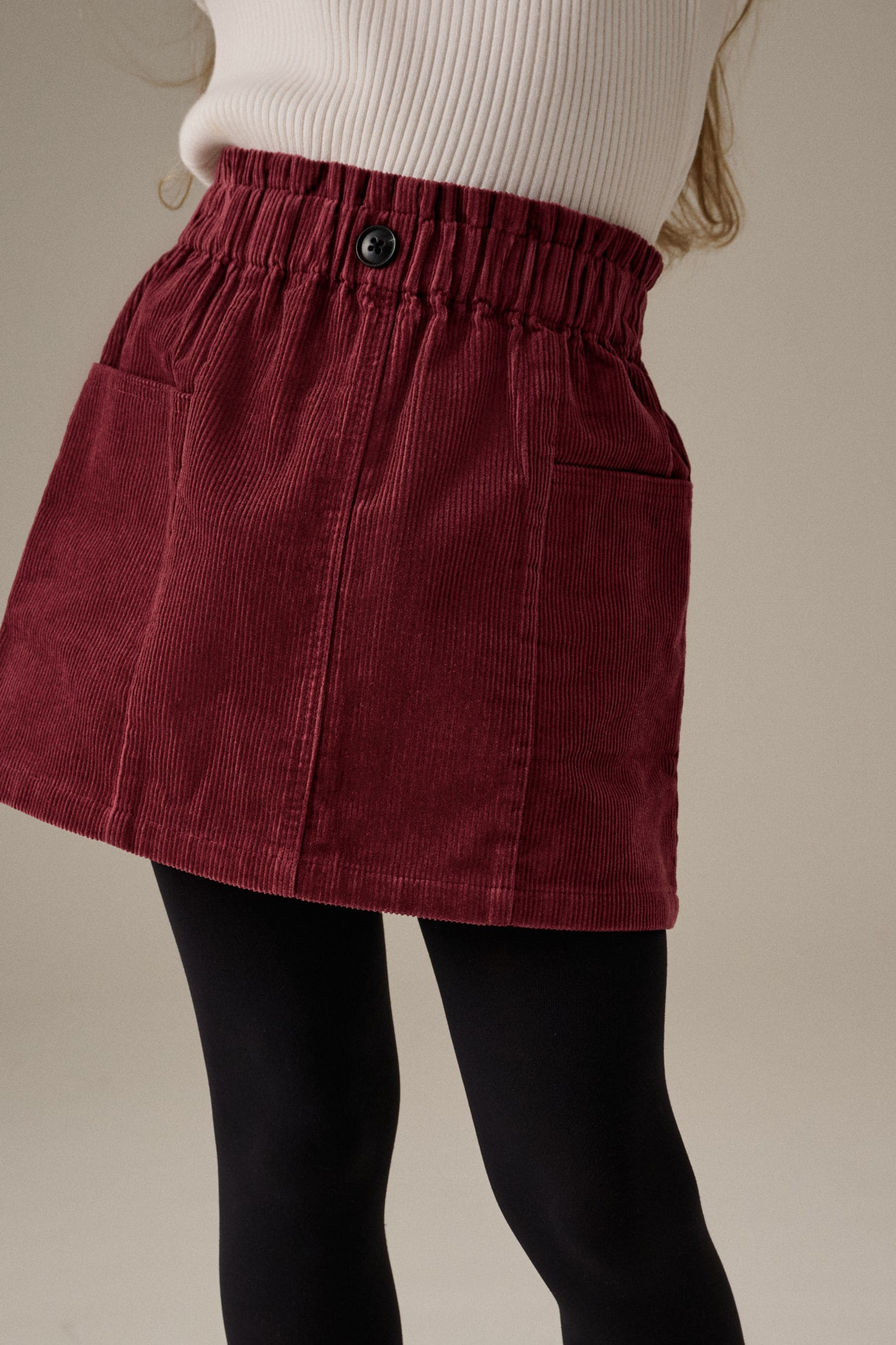 Buy Berry Red 100 Cotton Cord Skirt 3 16yrs from the Next UK online shop
