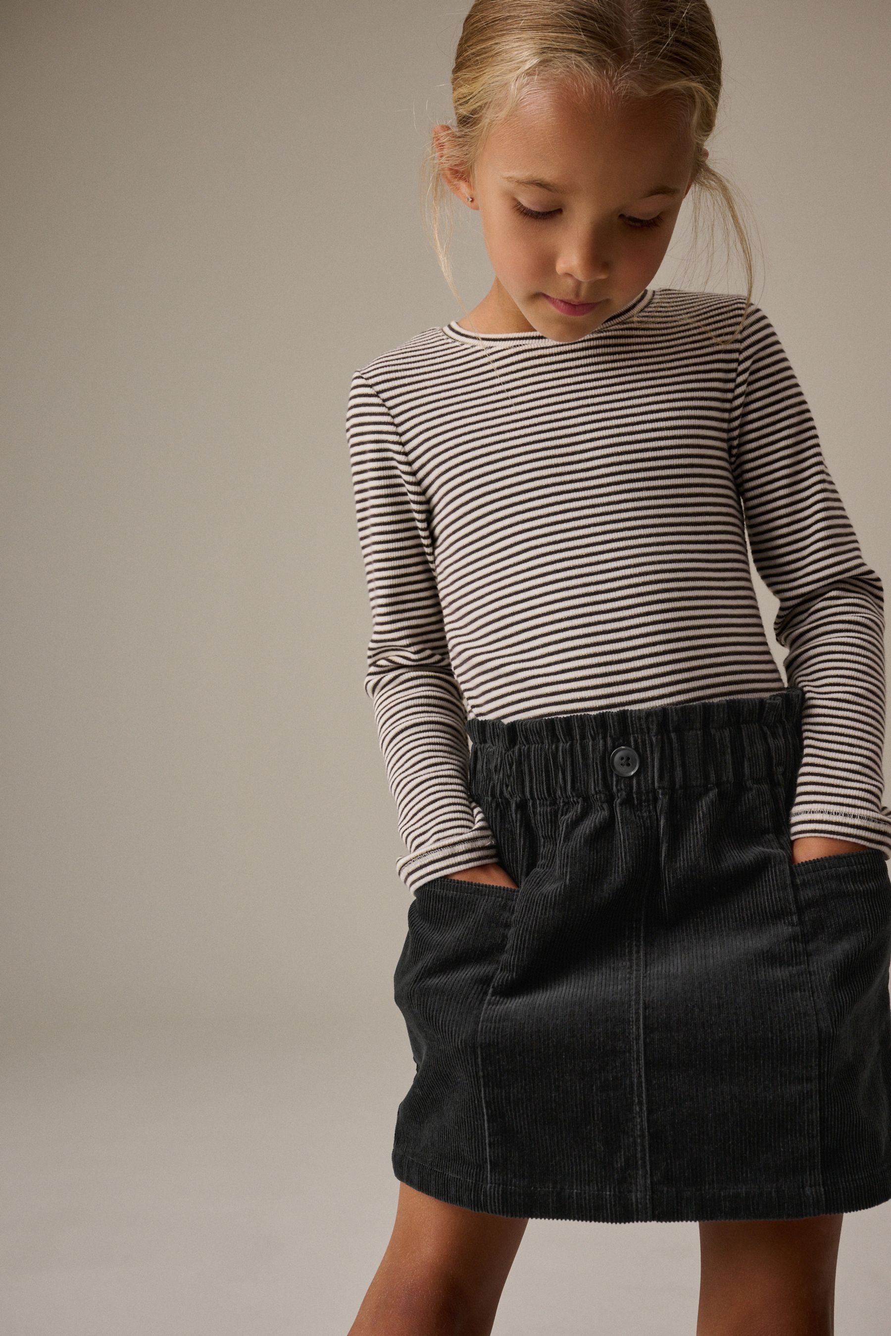 Grey cord skirt uk 2025