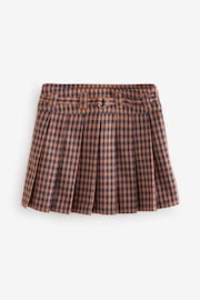 Orange Pleated Check Skirt (3-16yrs) - Image 5 of 6