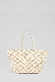 LK Bennett Sansa Straw Basket Bag - Image 1 of 4