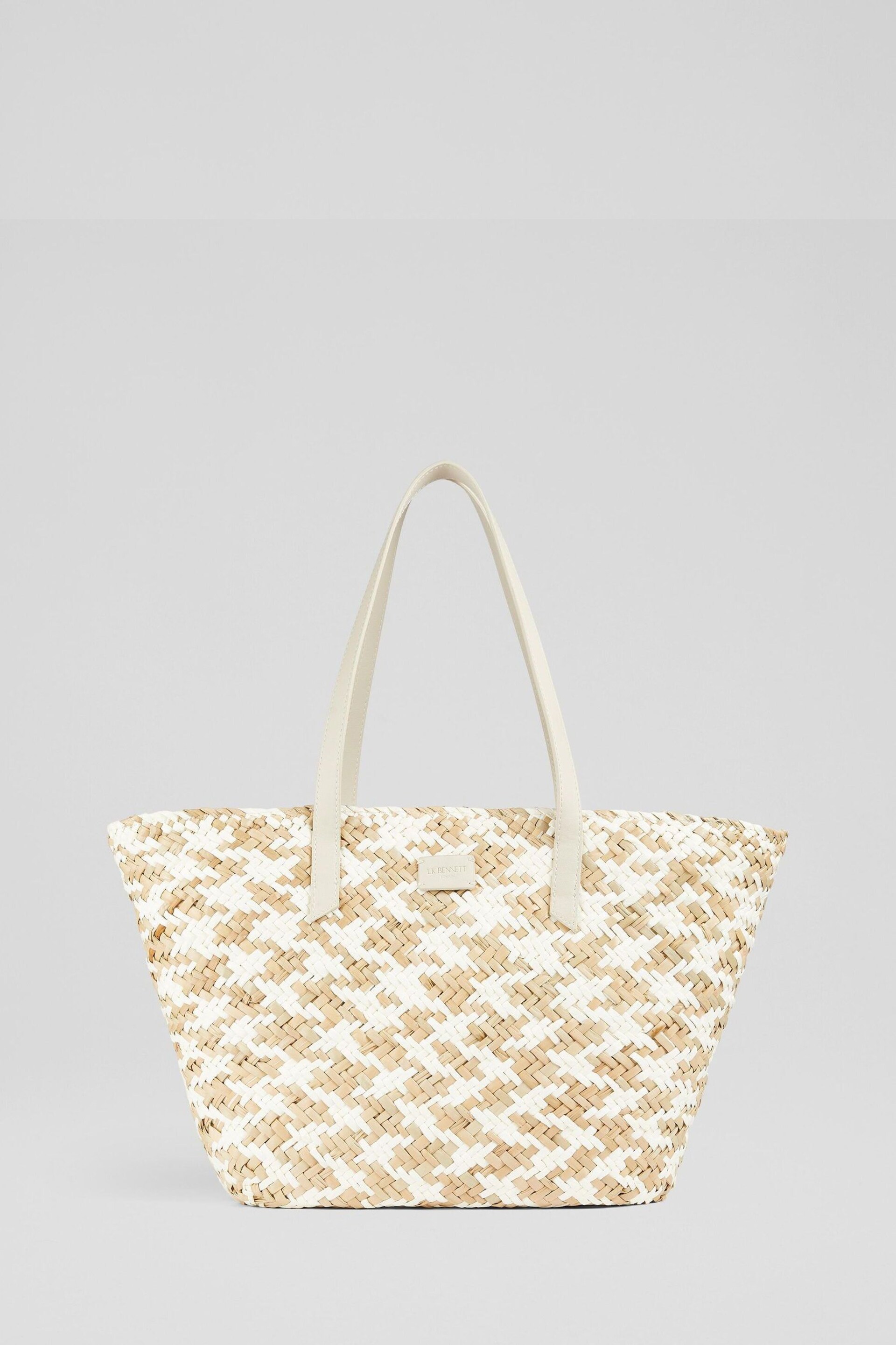 LK Bennett Sansa Straw Basket Bag - Image 1 of 4