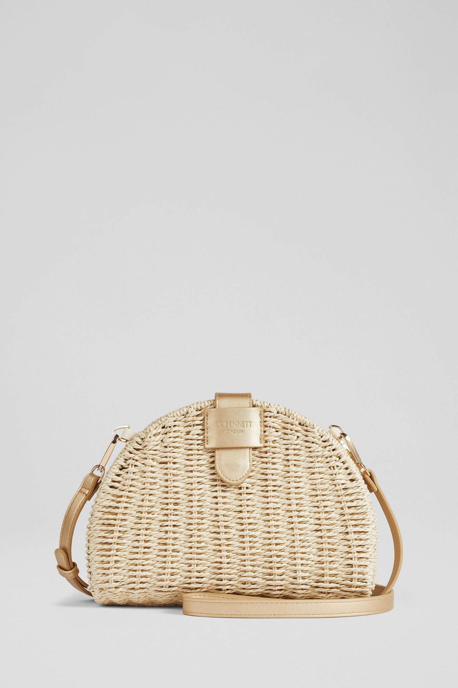 Round wicker shoulder bag cheap
