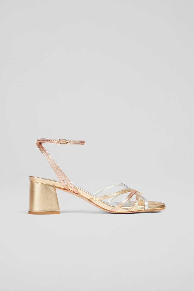 LK Bennett Natural Starlet Strappy Sandals - Image 2 of 5