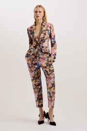 Ted Baker Multi Madonid Printed Slim Leg Trousers - Image 3 of 5