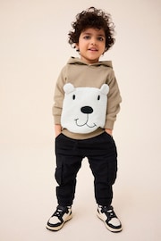 Stone Borg Bear 100% Cotton Hoodie (3mths-7yrs) - Image 2 of 4