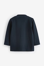 Navy Blue Long Sleeve Turtle Neck T-Shirt (3mths-7yrs) - Image 6 of 7