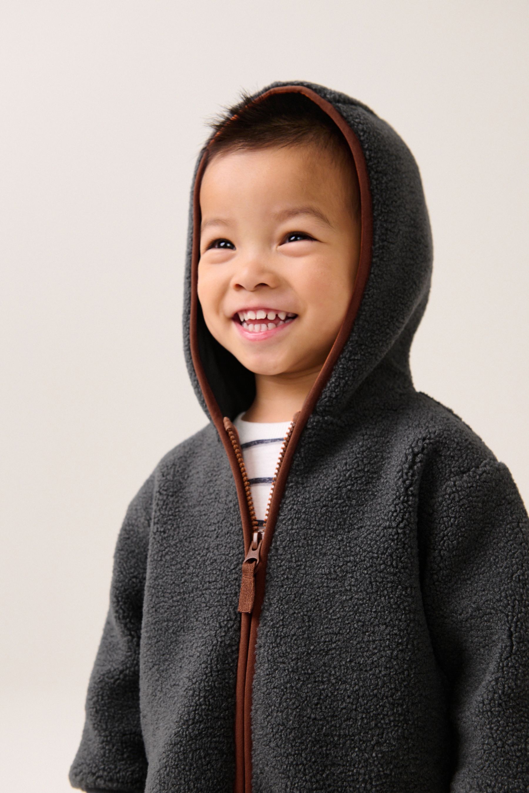 Zip through hooded jacket on sale