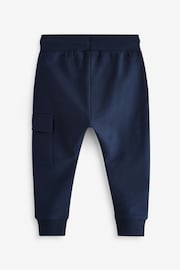 Blue/Dark Green/Charcoal Grey Super Skinny Utility Joggers 3 Pack (3mths-7yrs) - Image 5 of 6