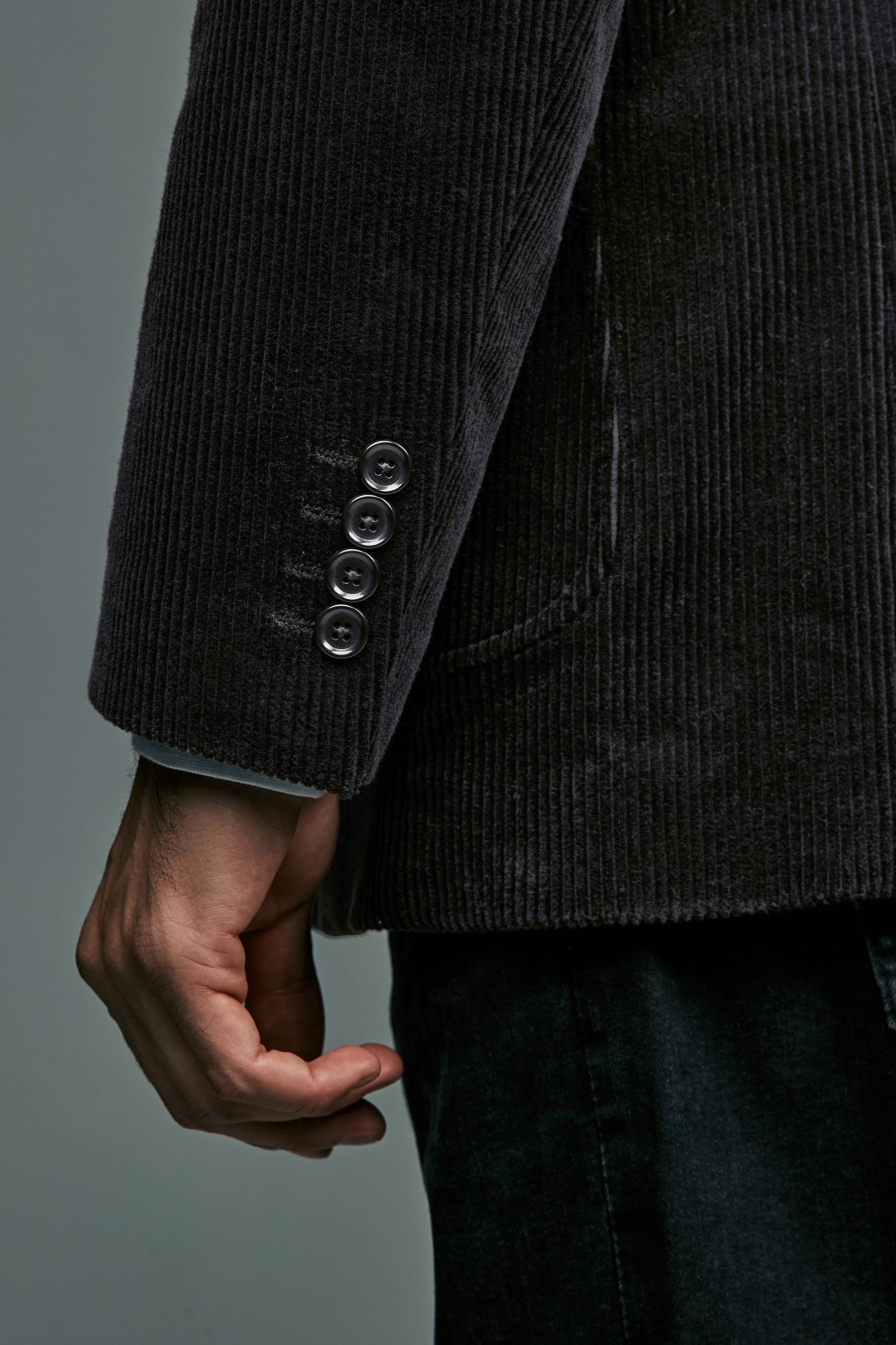 Buy Black Regular Fit Textured Cord Blazer from Next Ireland
