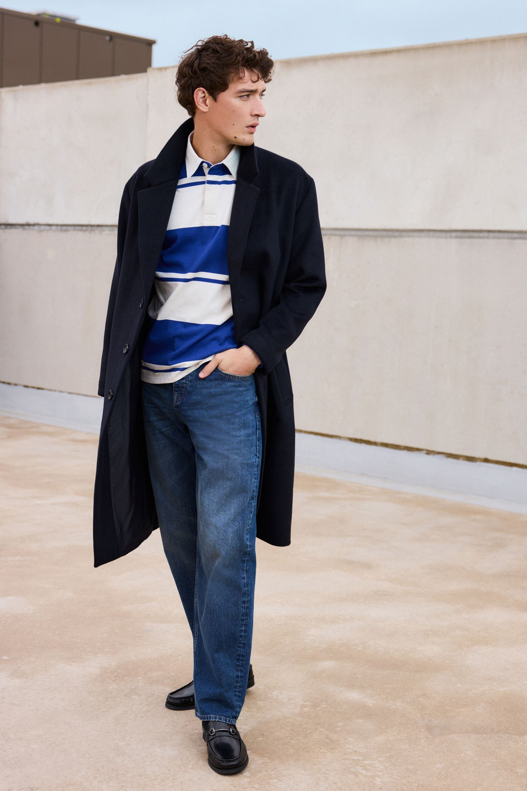 Mens navy epsom coat on sale